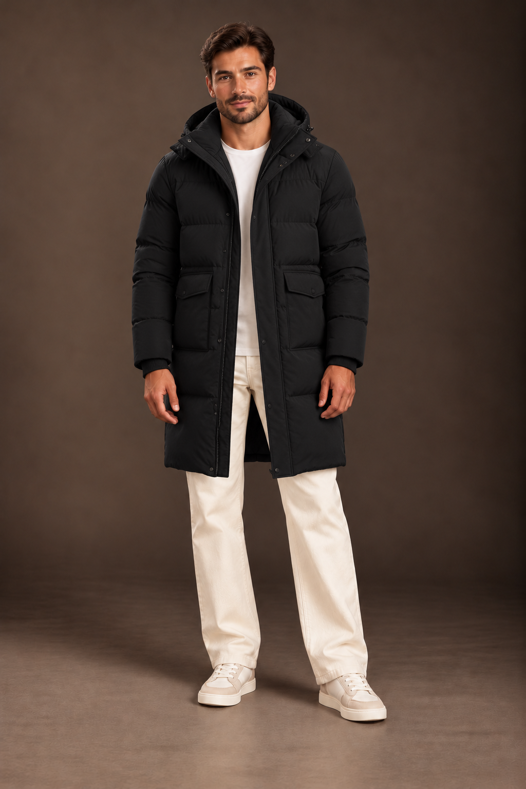 Cotton Coat Winter Clothing Down Men