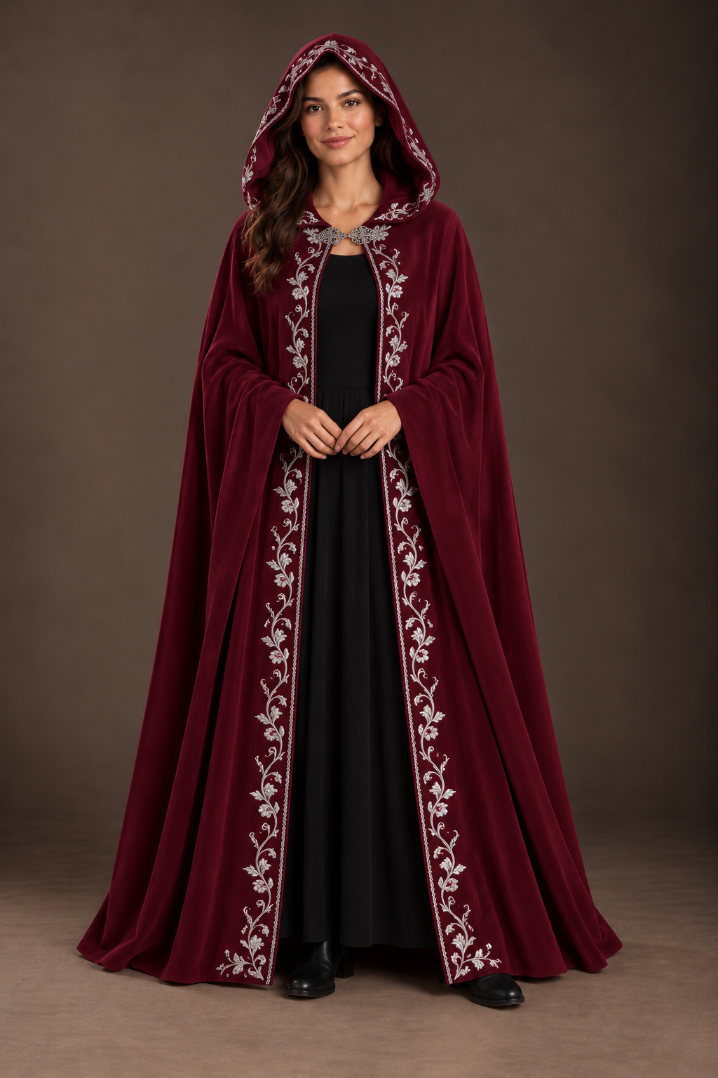 Medieval Hooded Halloween Cloak