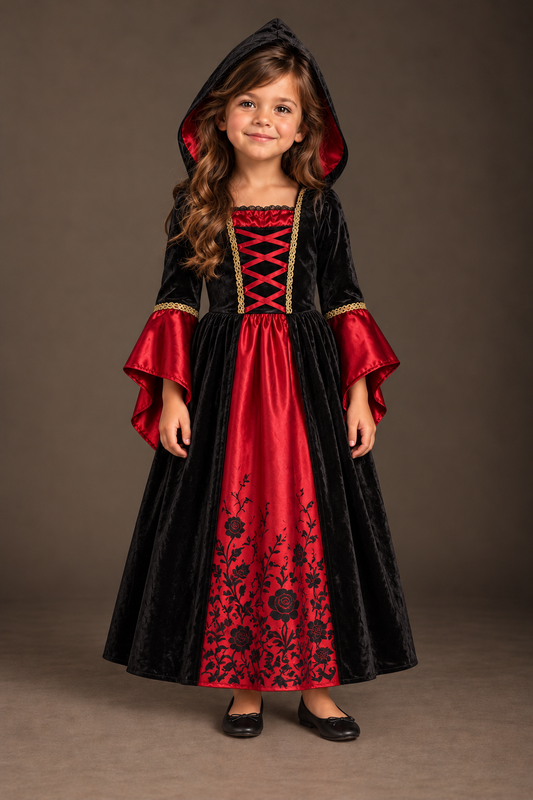 Halloween Witch Vampire Costume Horror Skull Dress