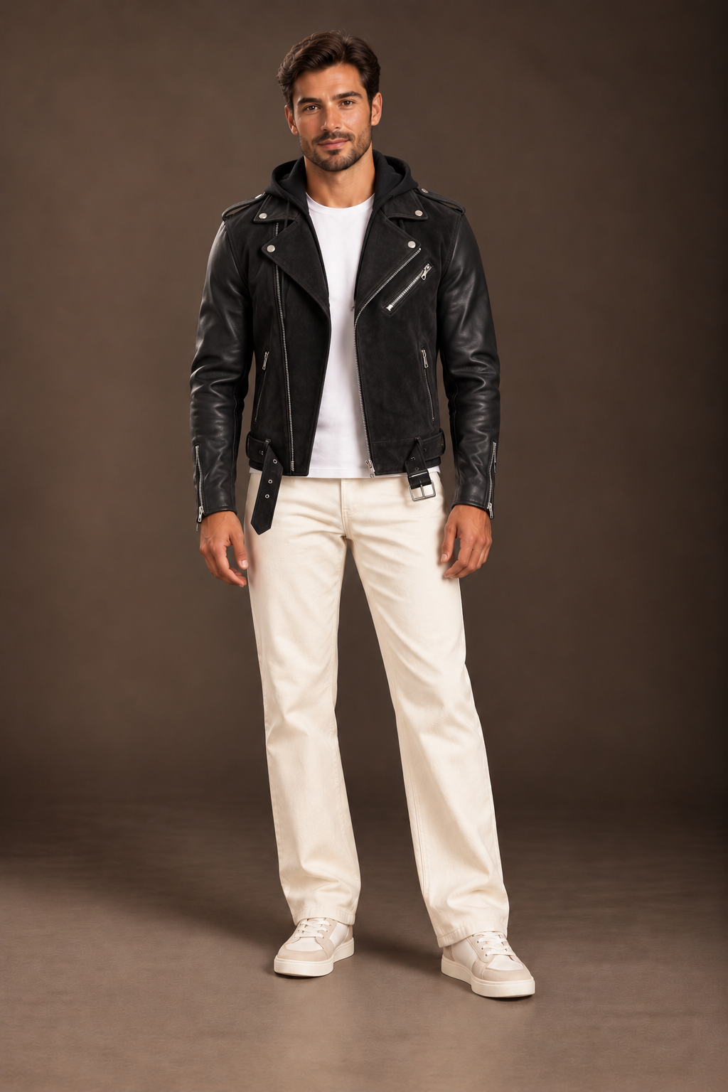 Furton Leather Suede & Biker Jacket