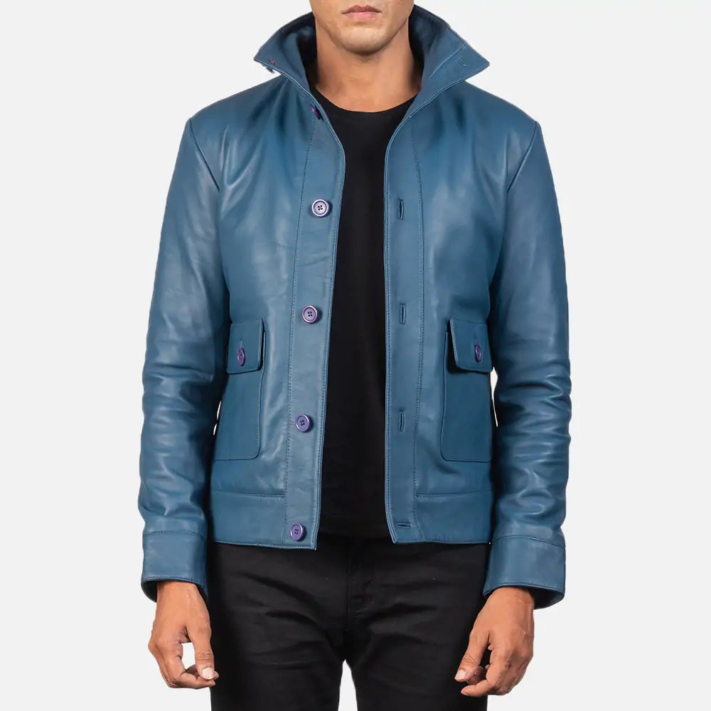 Columbus Leather Bomber Jacket