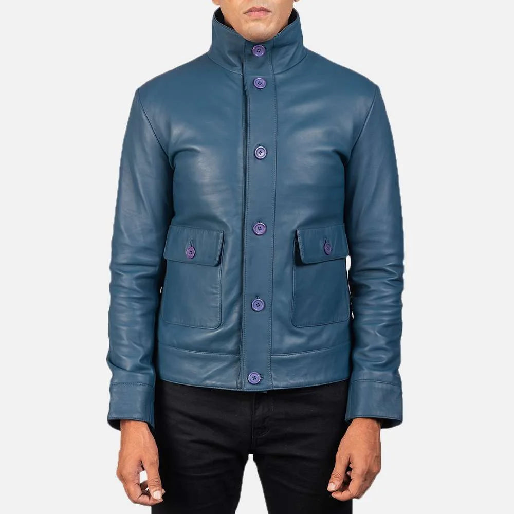 Columbus Leather Bomber Jacket