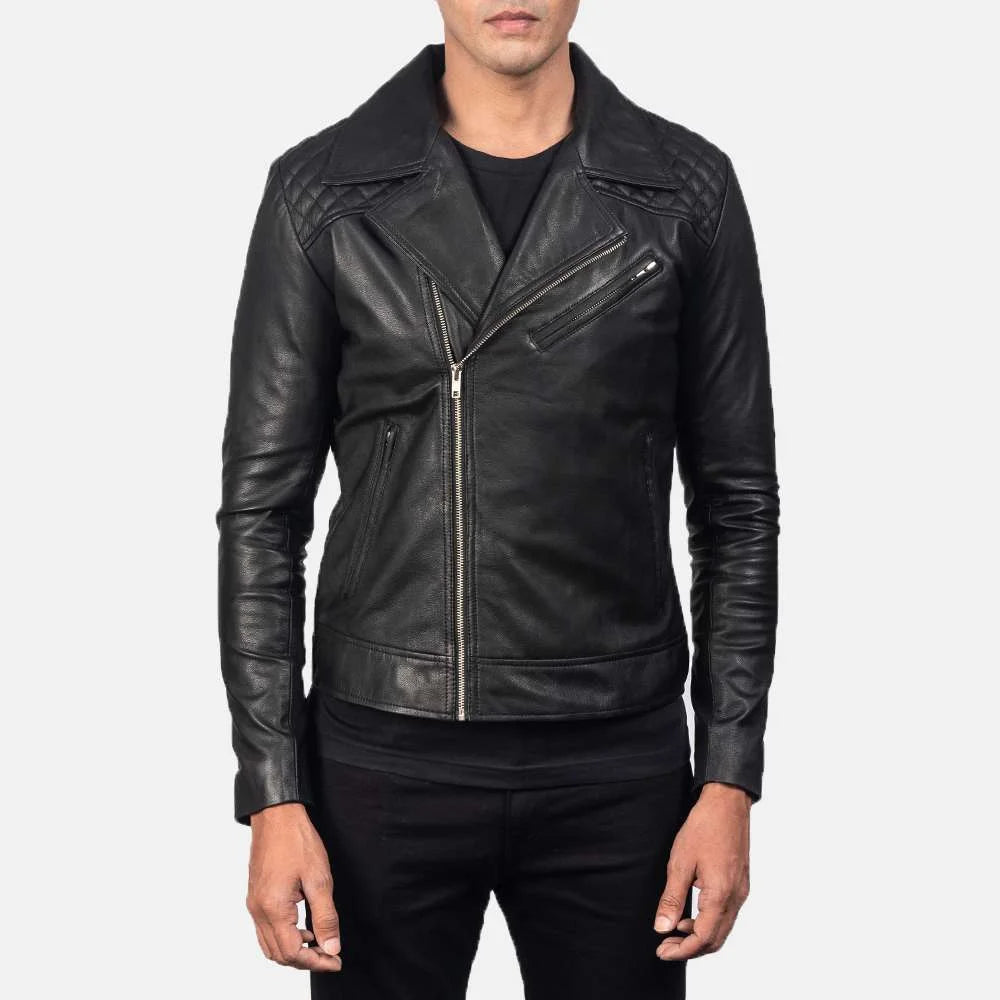Danny Quilted Leather Biker Jacket