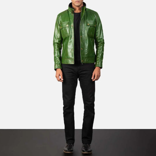 Darren Leather Biker Jacket