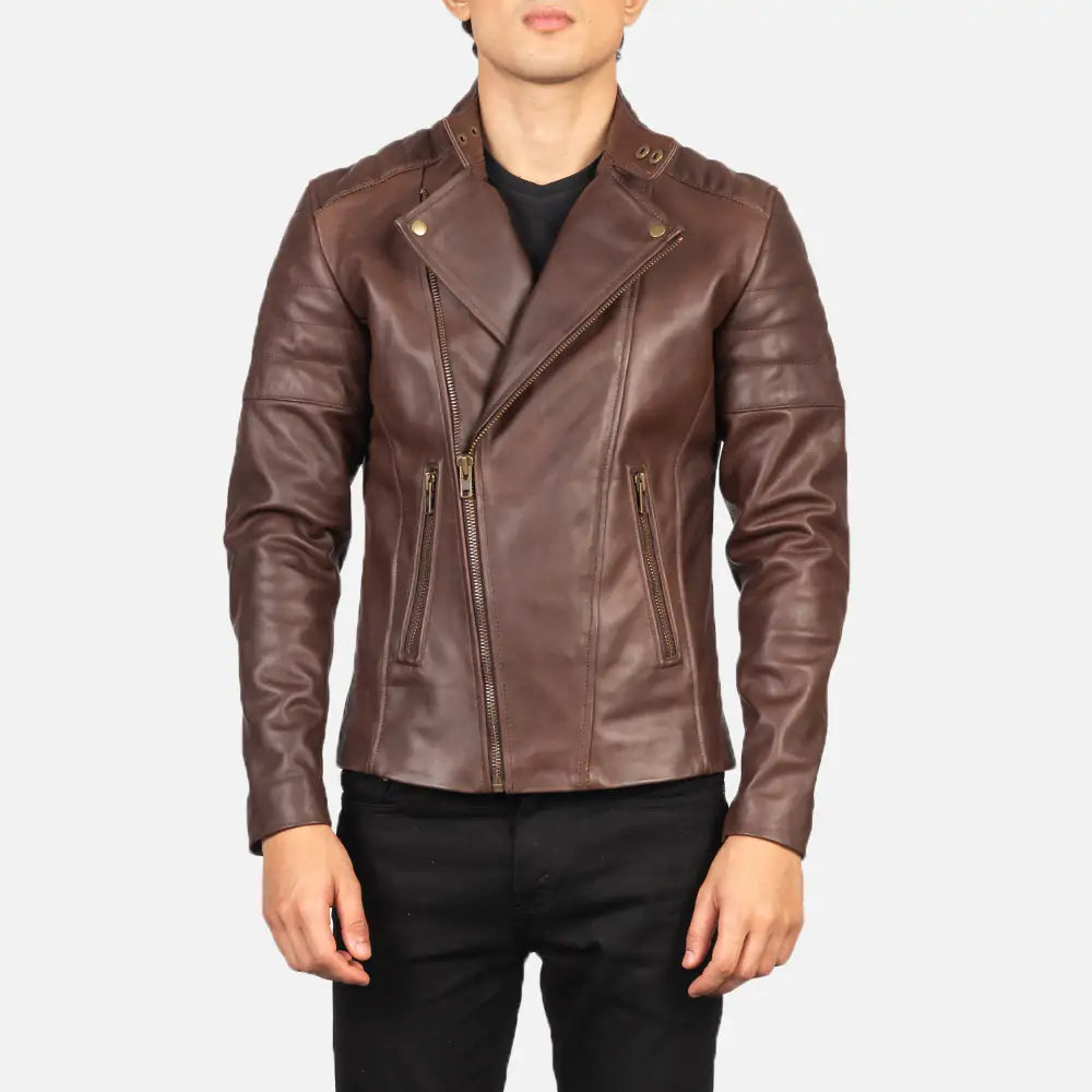 Faisor Leather Biker Jacket