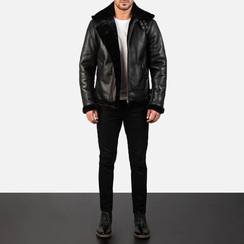Francis B-3 Leather Bomber Jacket