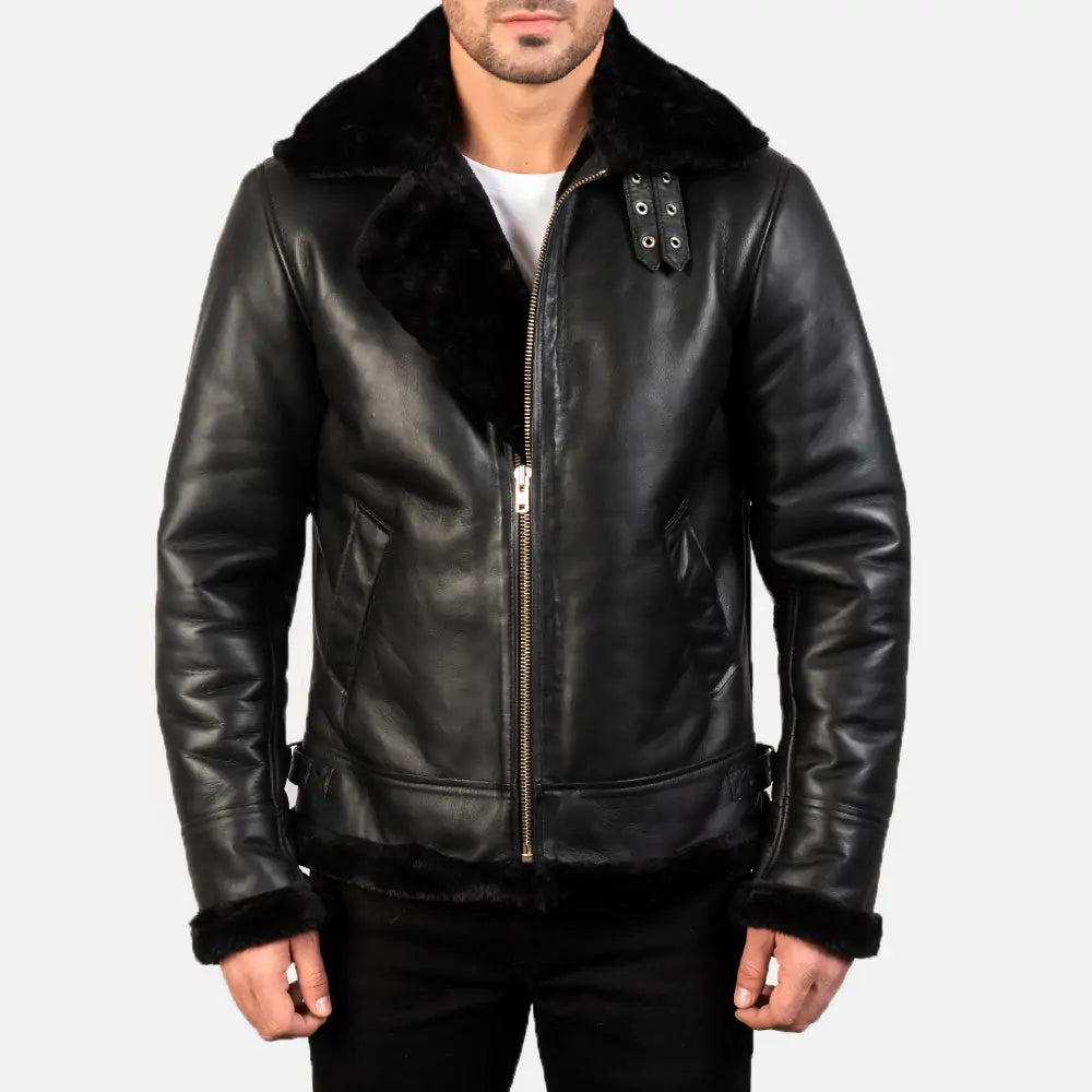 Francis B-3 Leather Bomber Jacket