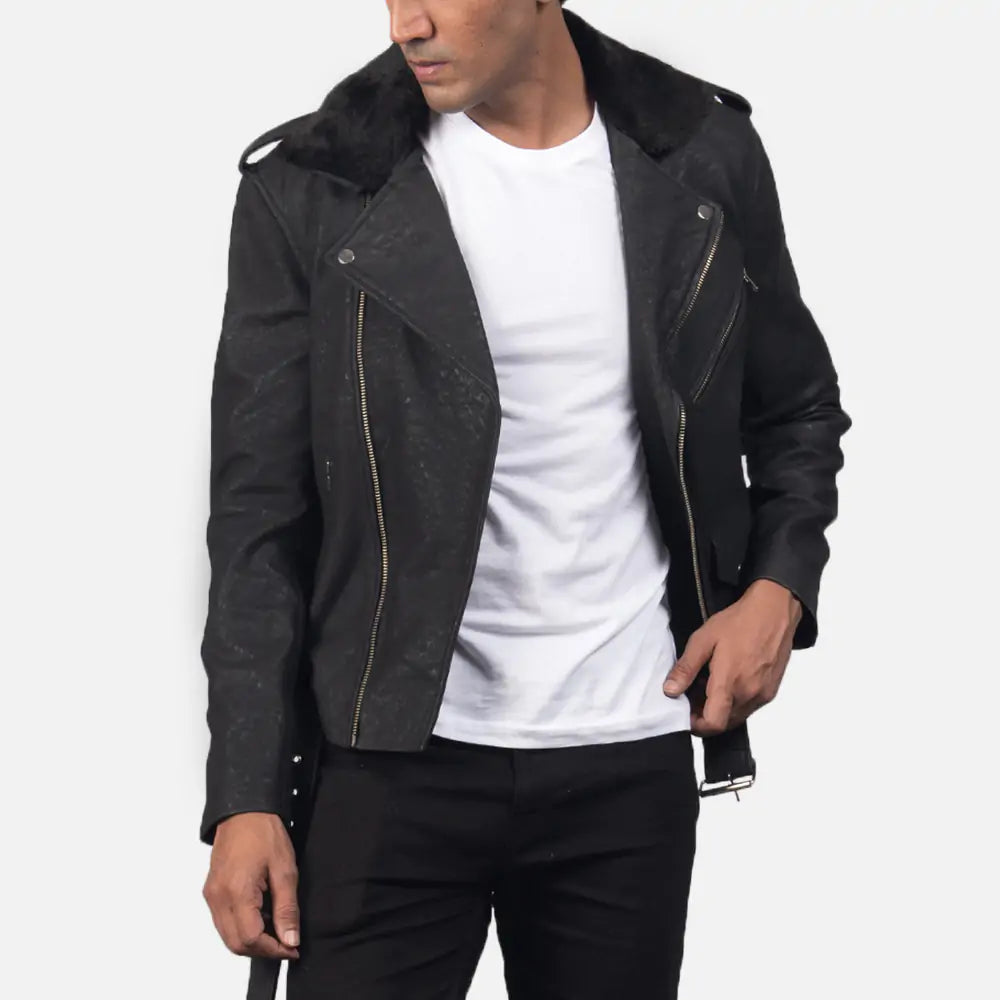Furton Leather Suede & Biker Jacket