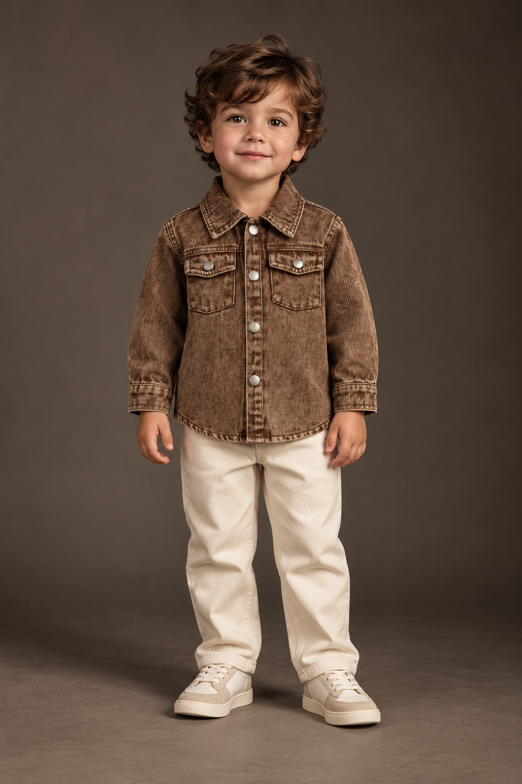 Overcoat Boys Girls Toddlers Shirt Jacket