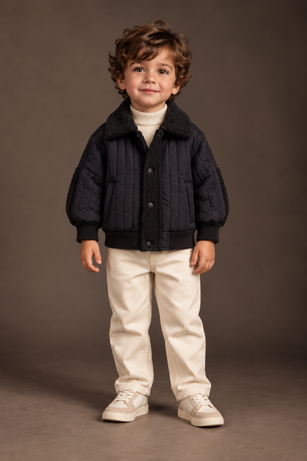 Boys Winter Quilted Cotton Jacket