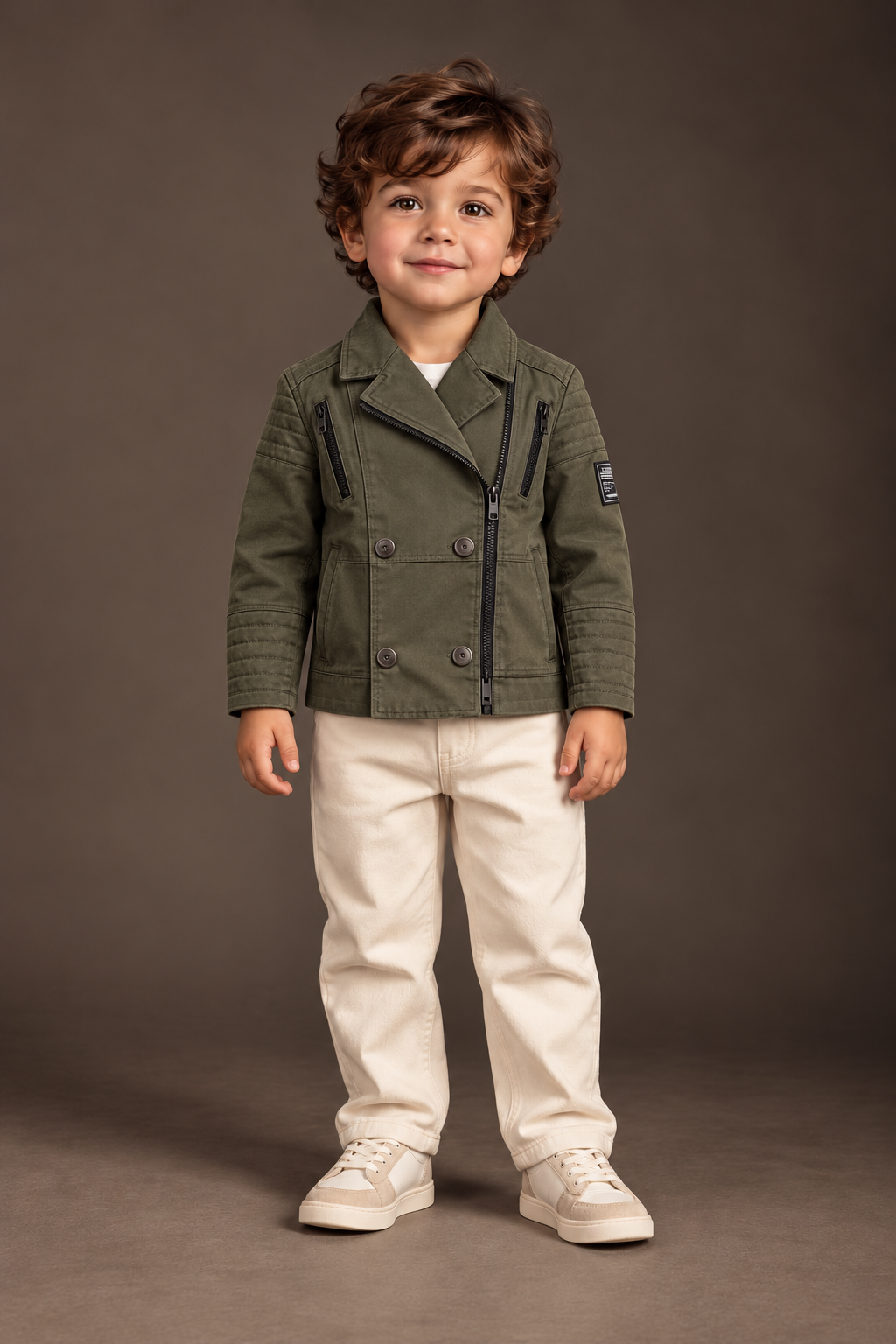 Boys Military Style Jacket Kids