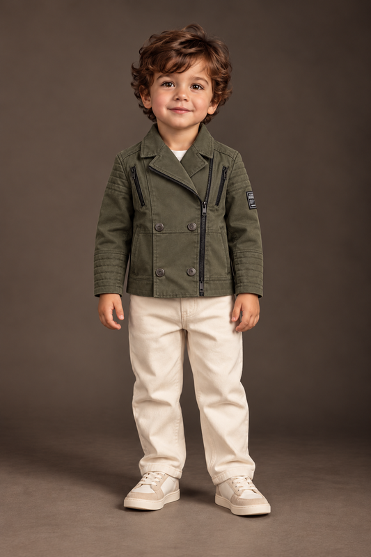 Boys Military Style Jacket Kids